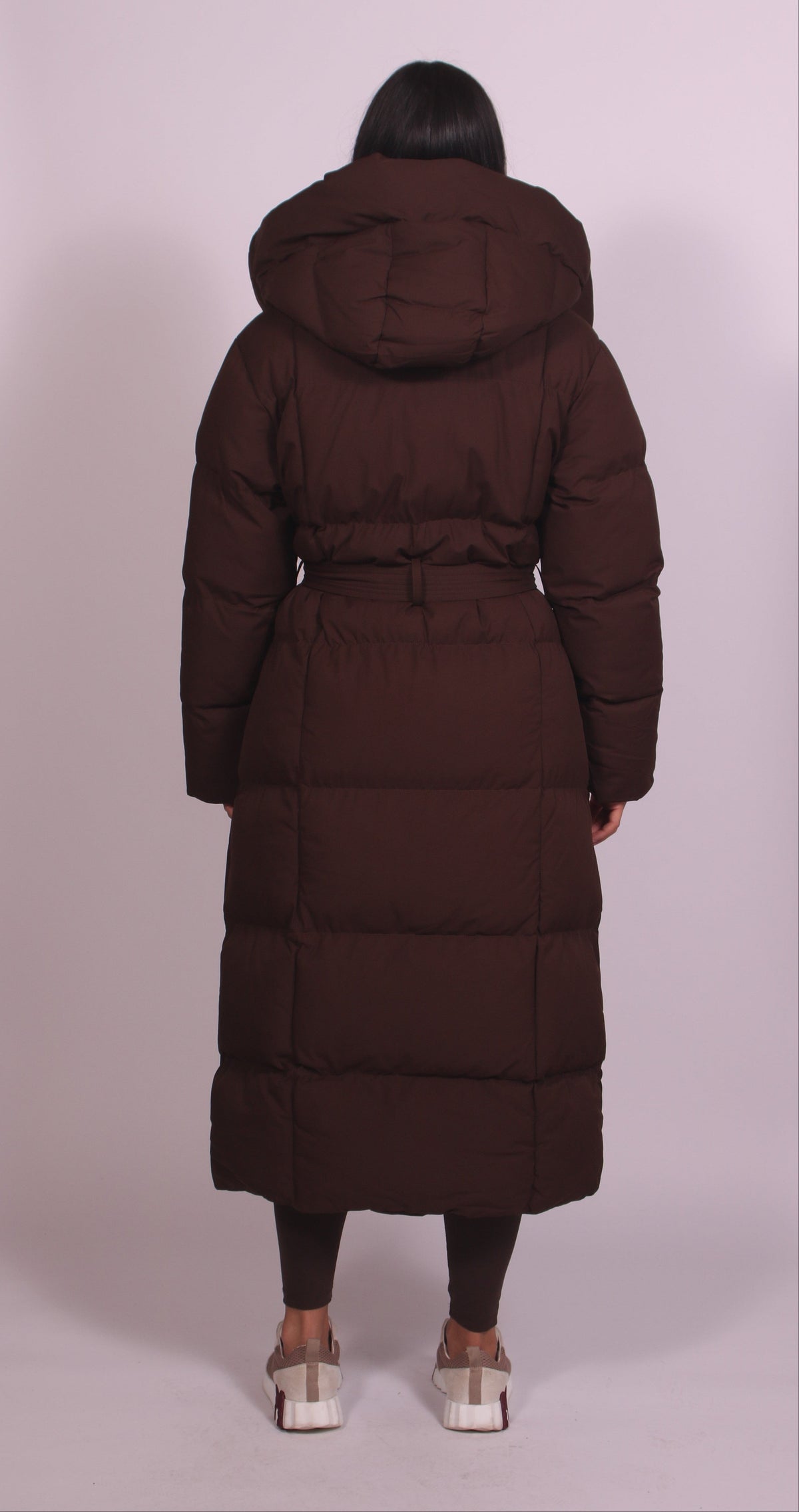 Denise – Hooded Puffer Longline Coat