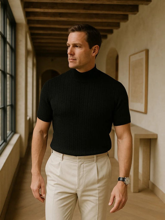 Casual Knit T-Shirt