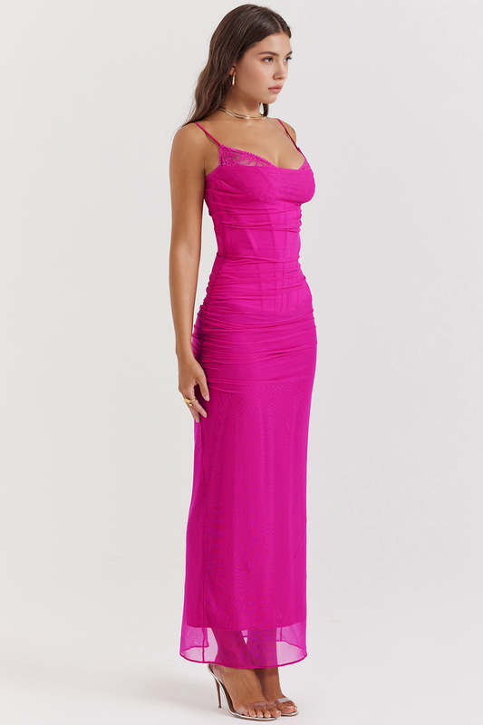 AURELIA - Lace Mesh Dress