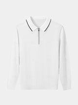 Polo Elite in Ivory with Long Sleeves