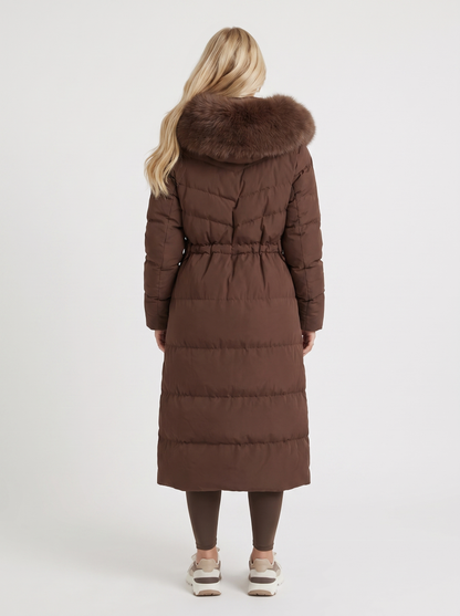 Samara – Fur Hooded Longline Coat