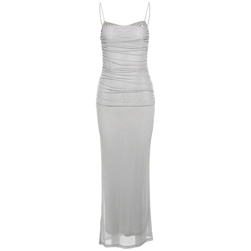 AURELIA - Lace Mesh Dress