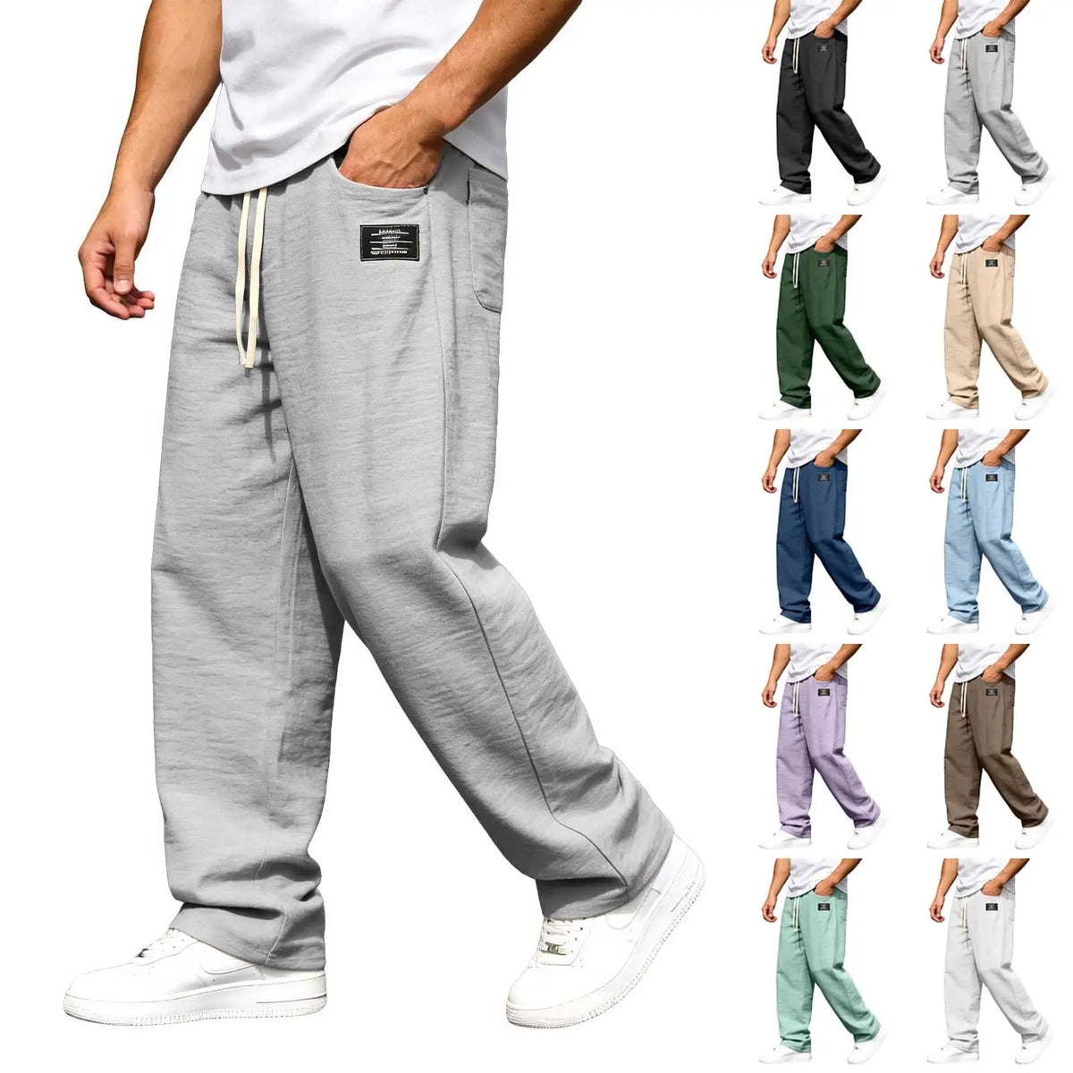 Marco | Men's Casual Pants - Drawstring Waist
