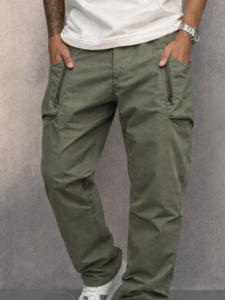 Ridley | Men's Cotton Cargo Pants – Zip Pockets