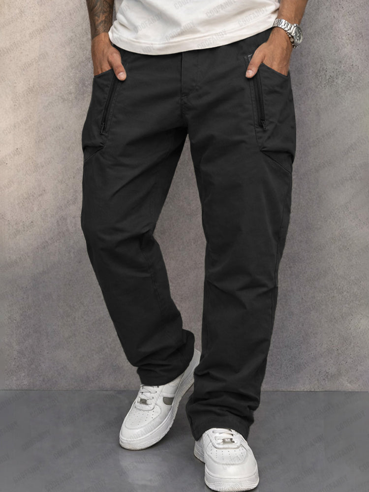 Ridley | Men's Cotton Cargo Pants – Zip Pockets