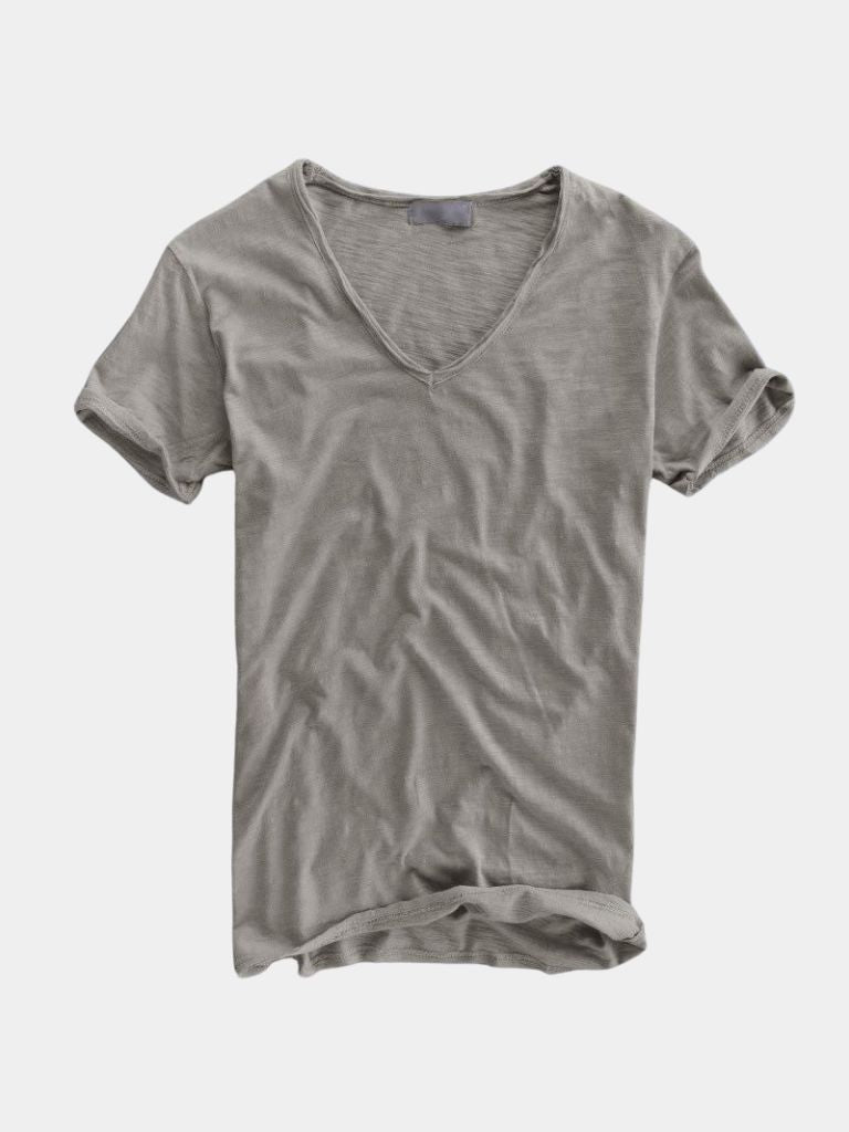 Classic Linen V Neck T-Shirt