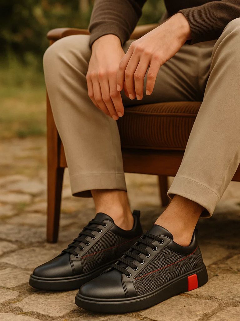 Black Leather Loafers
