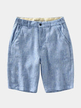 Linen Shorts Bleu Horizon