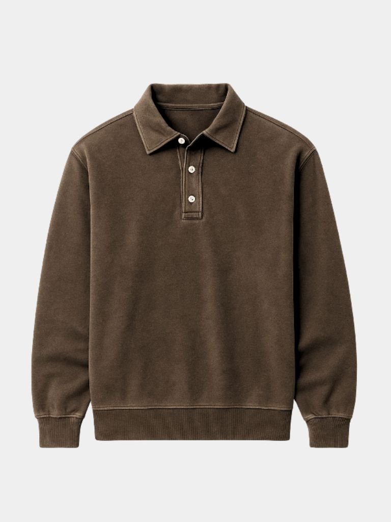 Canyon Mist Long Sleeve Polo Shirt