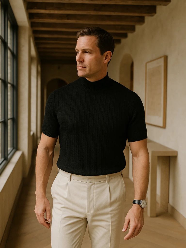 Casual Knit T-Shirt