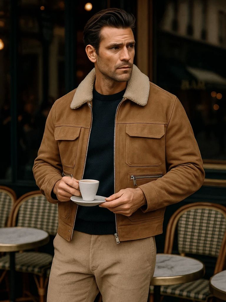 Fleece Suede Jacket
