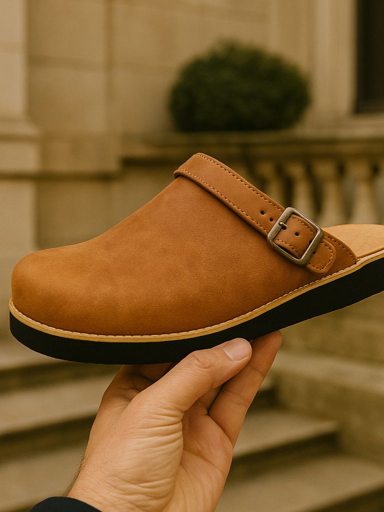 Men's Leather Slippers