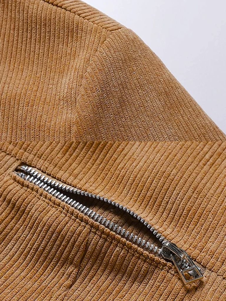 Minimalist Corduroy Sherpa Jacket