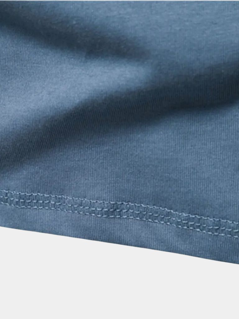 Minimalist Long Sleeve Henley T-Shirt