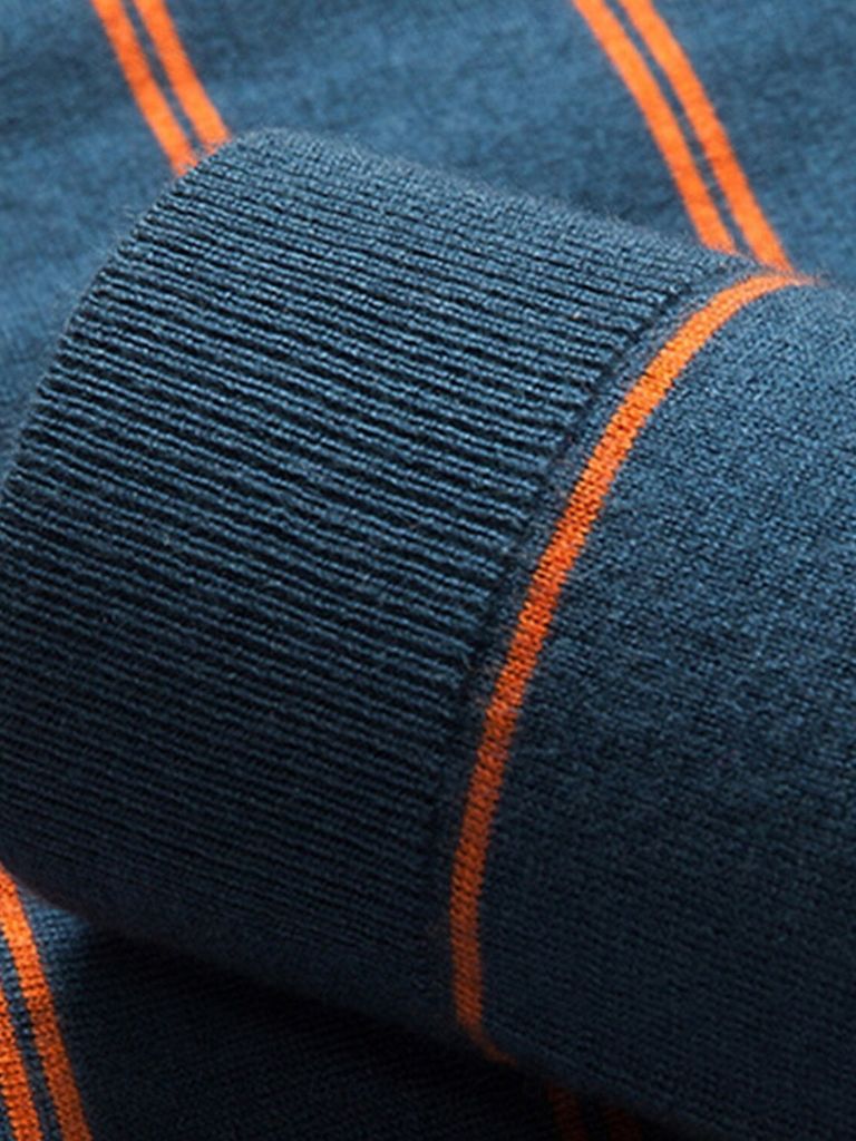 Nautical Striped Polo Shirt