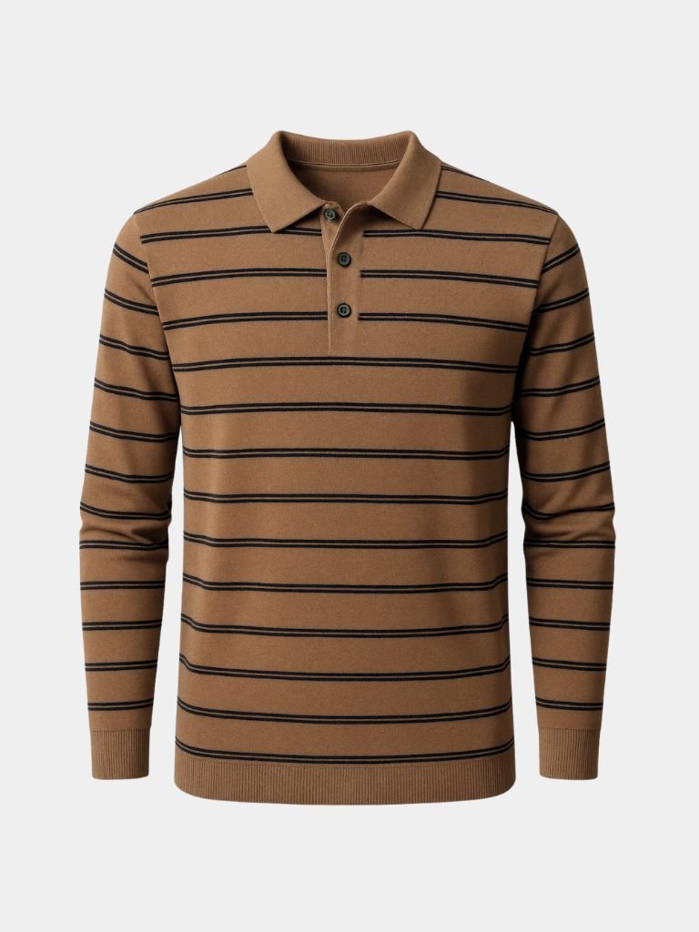 Nautical Striped Polo Shirt