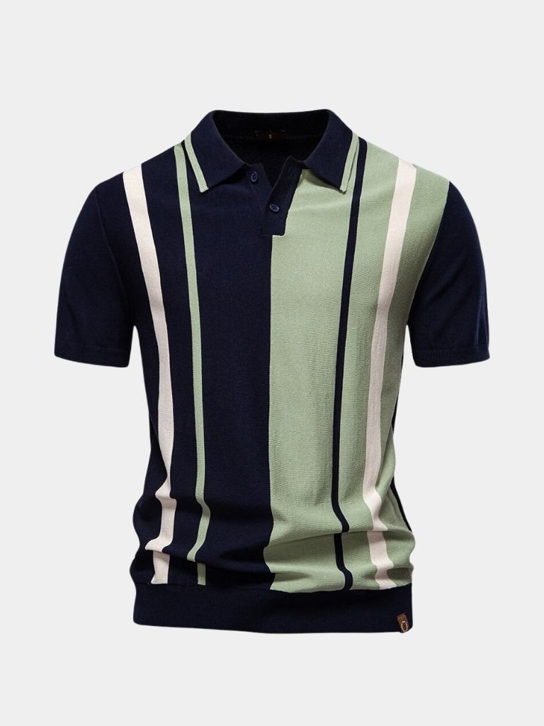 Retro Stripe Polo