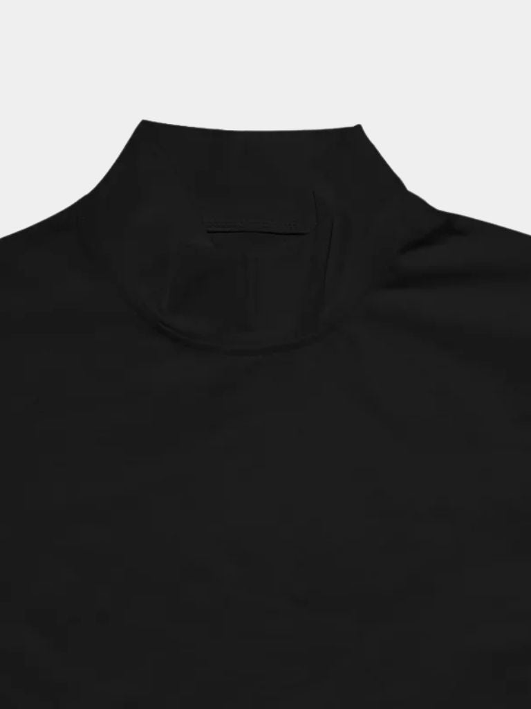 Solid Casual Turtleneck Top